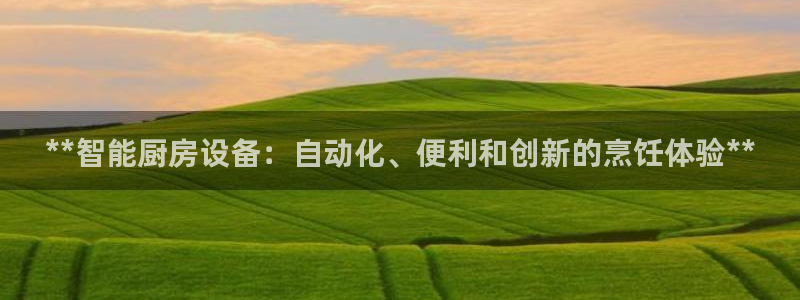 尊龙娱官网赢来就送38：**智能厨房设备：自动化、便利和创新