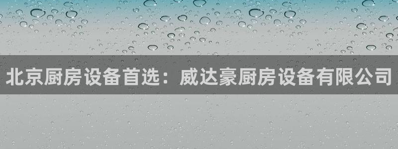 尊龙官网国际：北京厨房设备首选：威达豪厨房设备有限公司